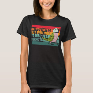 Camiseta Presente pero loros Mustache Parakeet