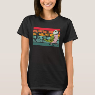 Camiseta Presente pero loros Mustache Parakeet