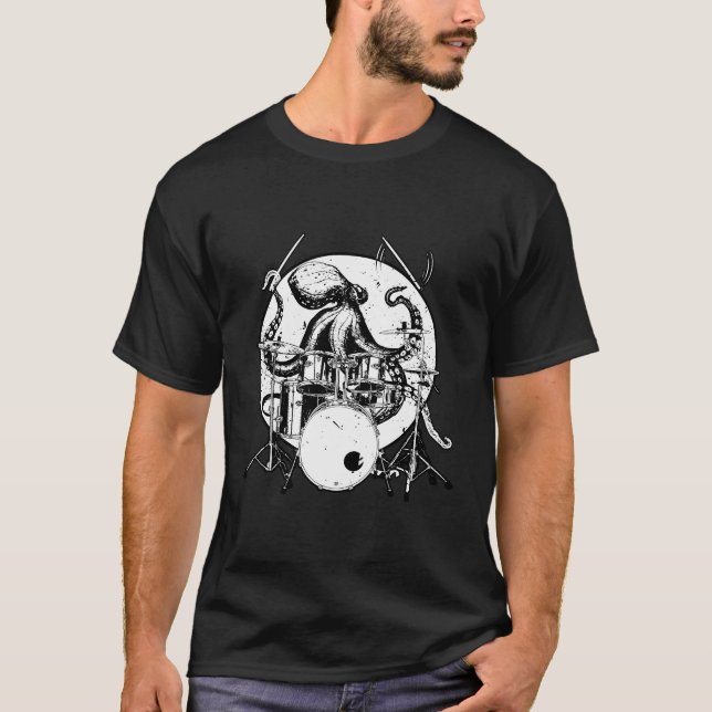 Camiseta Presente tambor de tambor de pulpo (Anverso)