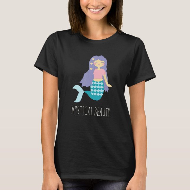 Camiseta Presentes diseños de sirena de belleza mística, li (Anverso)