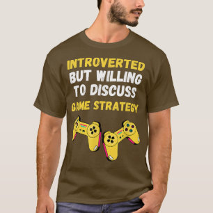 Camiseta Presentvert Gaming Shy Gamer Divertido videojuego 