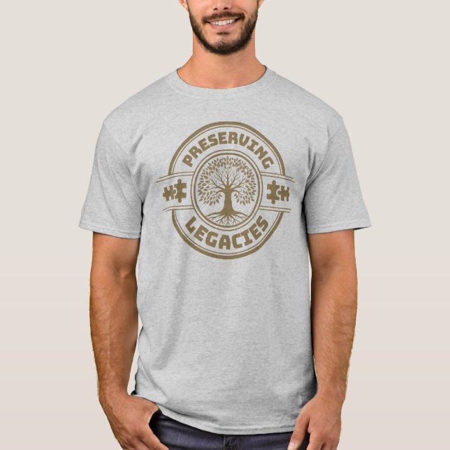 Camiseta Preservando legados genealogía ADN de familia (Anverso)