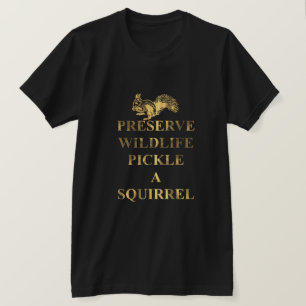Camiseta Preservar la caza de animales salvajes a una ardil