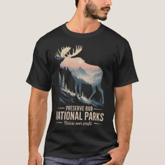 Camiseta Preservar Nuestros Parques Nacionales Alce Salva N