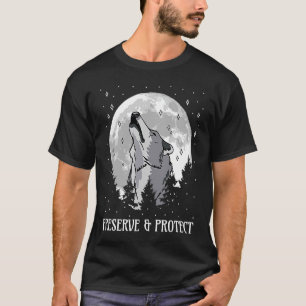 Camiseta Preservar y proteger lobos y lobos