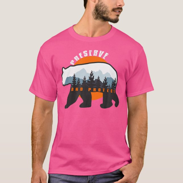 Camiseta Preservar Y Proteger - Salvar Nuestros Parques Nac (Anverso)