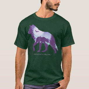 Camiseta Preserve And Protect Wolf Eagle Bear 
