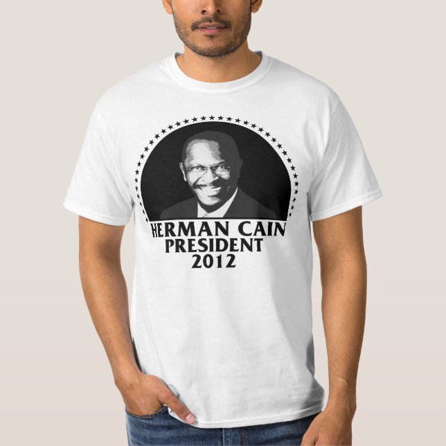 Camiseta Presidente 2012 de Herman Caín (Anverso)