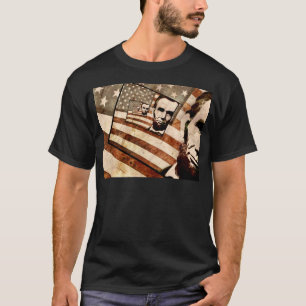 Camiseta Presidente Abraham Lincoln Bandera Patriótica