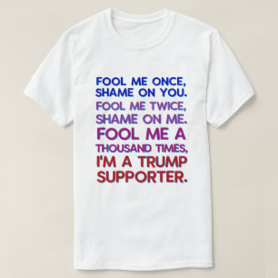 Camiseta Presidente anti Donald Trump divertido me engaña