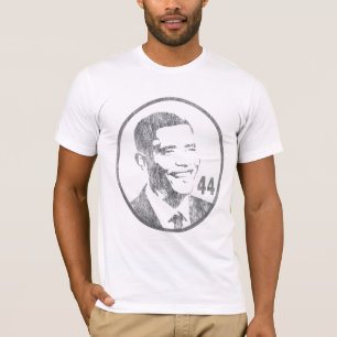 Camiseta Presidente Barack Obama - 44 - gris… - Modificad