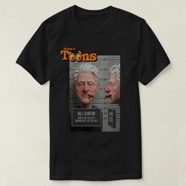 CAMISETA PRESIDENTE BILL CLINTON (Diseño del anverso)