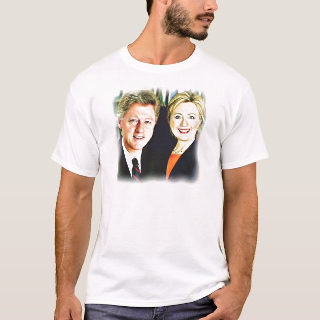 Camiseta Presidente Bill Clinton y Presidente Hillary Clint (Anverso)