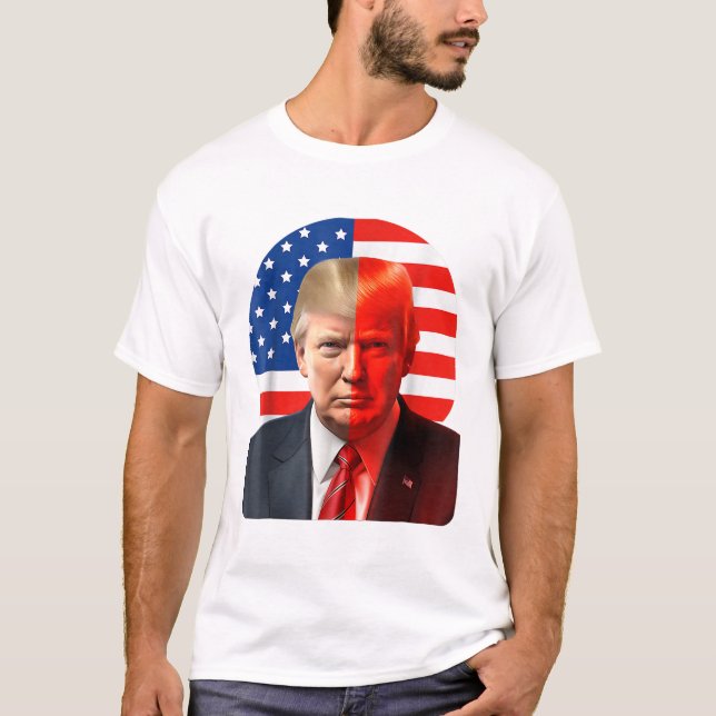 Camiseta Presidente de Donald Trump 2024 legaliza bandera e (Anverso)