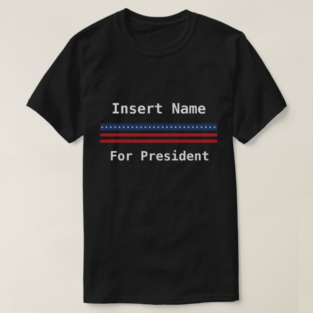 Camiseta Presidente de encargo (Diseño del anverso)