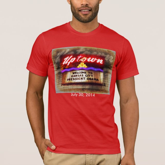 Camiseta Presidente de la parte alta Obama Kansas City de (Anverso)