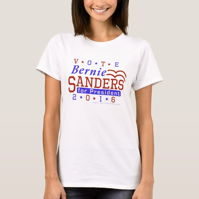 Camiseta Presidente de las chorreadoras de Bernie elección (Anverso)