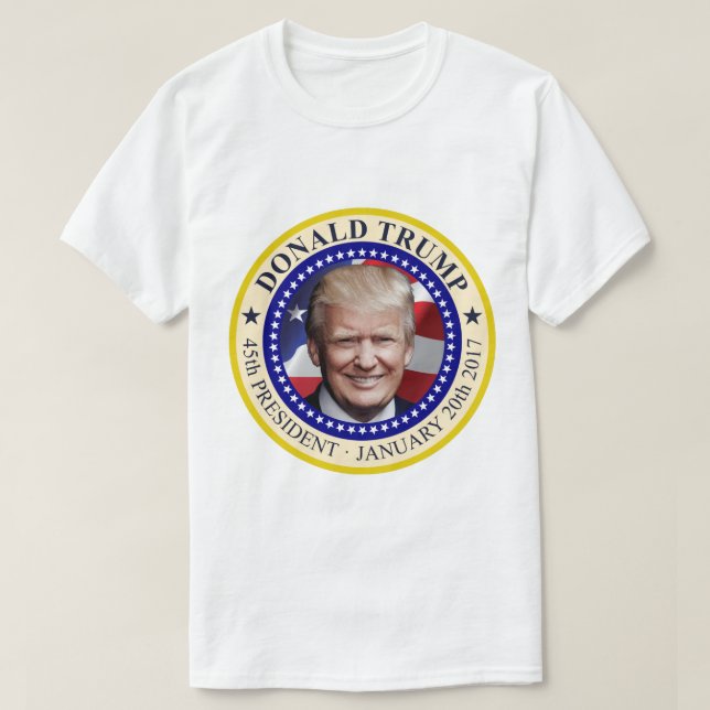 Camiseta Presidente de los Estados Unidos de Donald Trump (Diseño del anverso)