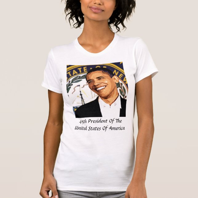 Camiseta Presidente de los Estados Unidos de Obama 45.o (Anverso)