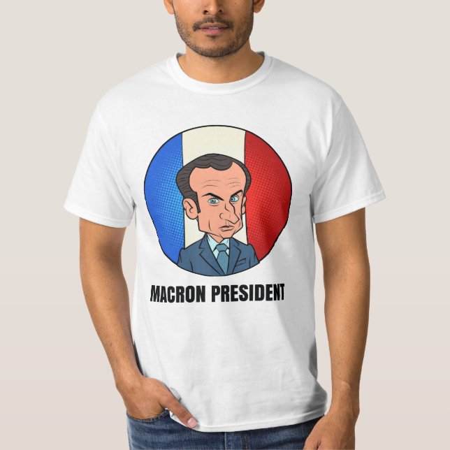 Camiseta presidente de macron (Anverso)