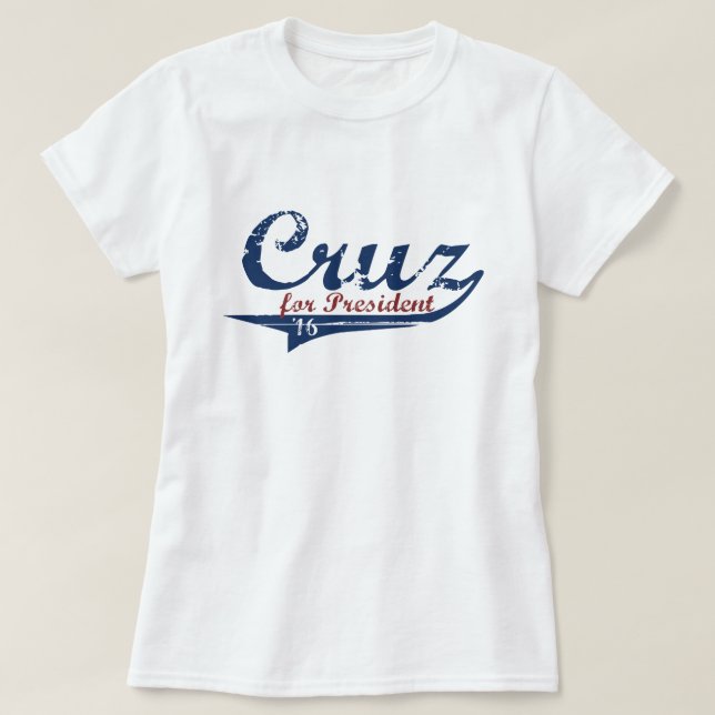 Camiseta Presidente de Ted Cruz 2016 Swash (Diseño del anverso)