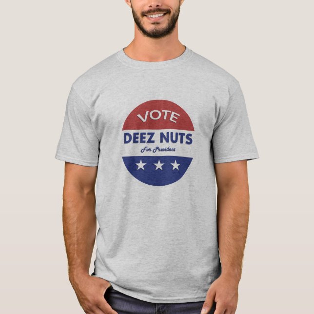 Camiseta ¡Presidente Deez Nuts 2016! (Anverso)