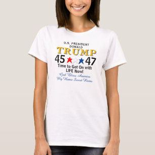 Camiseta Presidente Donald Trump 45 47 Estados Unidos