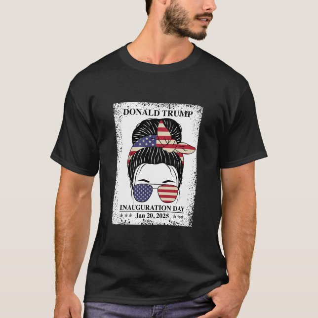 Camiseta Presidente Donald Trump inaugura día de broma (Anverso)