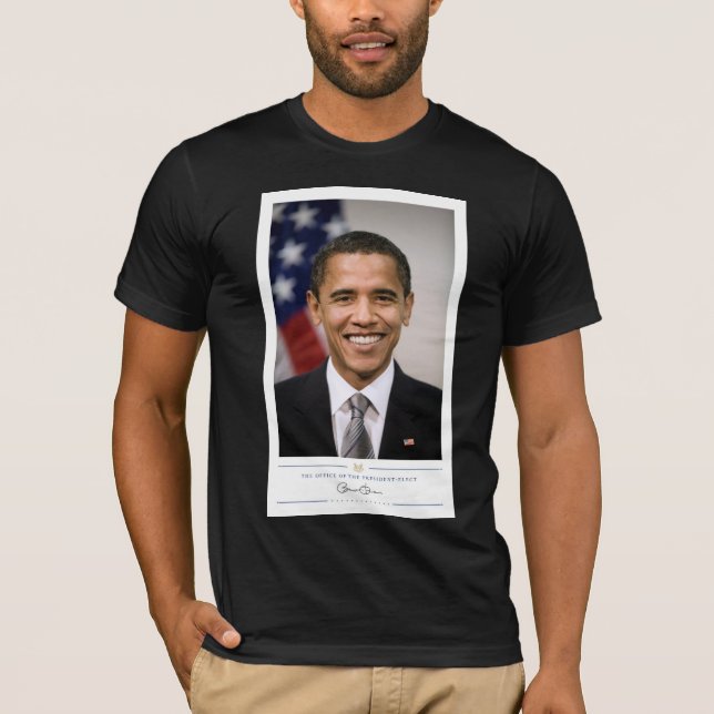 Camiseta Presidente electo estadounidense Barack Obama (Anverso)