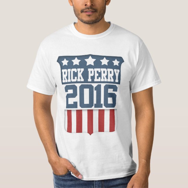 Camiseta Presidente en 2016 escudo de Rick Perry (Anverso)