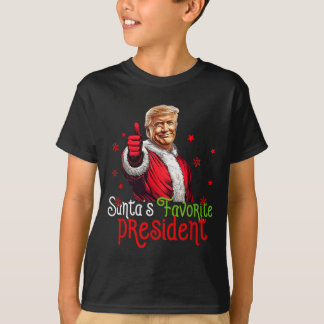 Camiseta Presidente favorito de Santa Claus divertido Santa