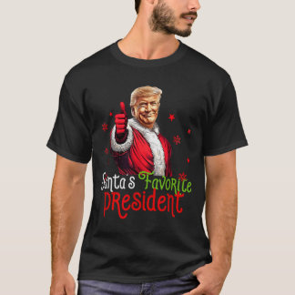 Camiseta Presidente favorito de Santa gracioso Santa Trump