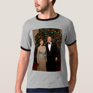 Camiseta Presidente George Bush, Laura Navidades Casa Blanc
