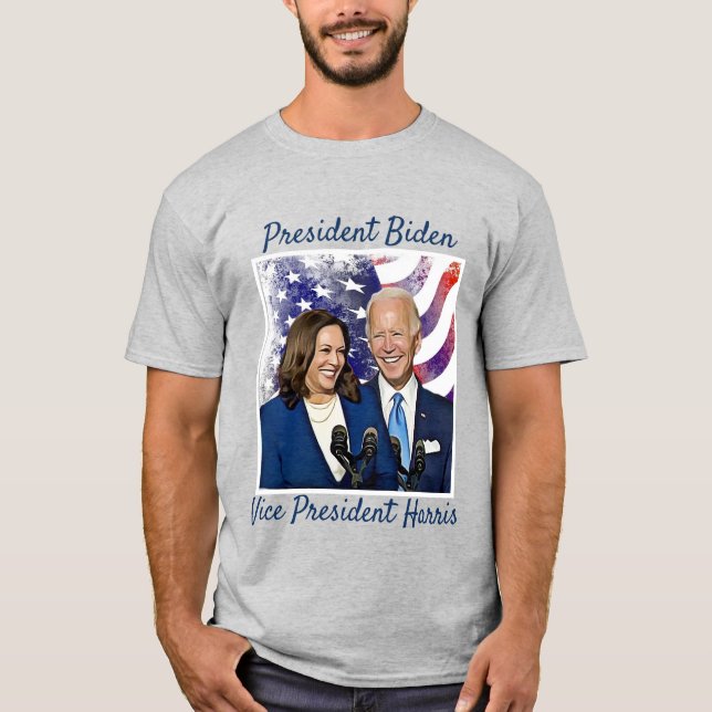 Camiseta Presidente Joe Biden y vicepresidente Kamala Harri (Anverso)