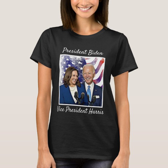 Camiseta Presidente Joe Biden y vicepresidente Kamala Harri (Anverso)