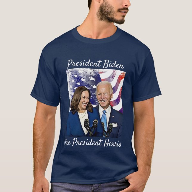 Camiseta Presidente Joe Biden y vicepresidente Kamala Harri (Anverso)