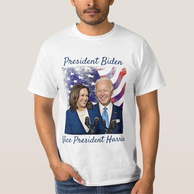 Camiseta Presidente Joe Biden y vicepresidente Kamala Harri (Anverso)