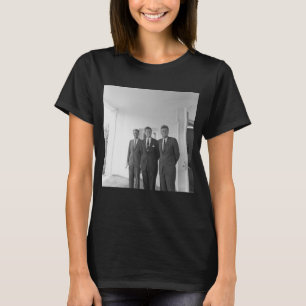 Camiseta Presidente John Kennedy y Brothers American Camelo