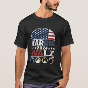 Camiseta Presidente Kamala Harris Funny Cat Ladies Haris Wa