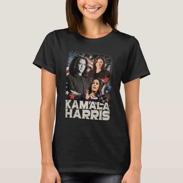 Camiseta Presidente Kamala Harris No vamos a regresar al 20 (Anverso)