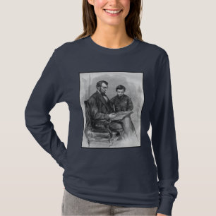 Camiseta Presidente Lincoln y su hijo