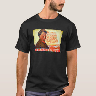 Camiseta Presidente Mao Zedong Y Otros Líderes Comunistas
