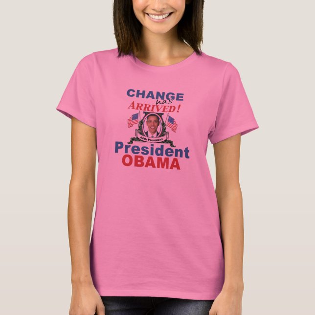 Camiseta Presidente Obama T-shirt Long Sleeve (Anverso)