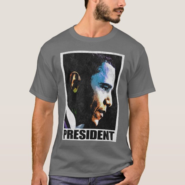 Camiseta Presidente Obama Vintage T-Shirt (Anverso)