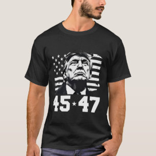 Camiseta Presidente Trump 45 47 Bandera estadounidense Trum