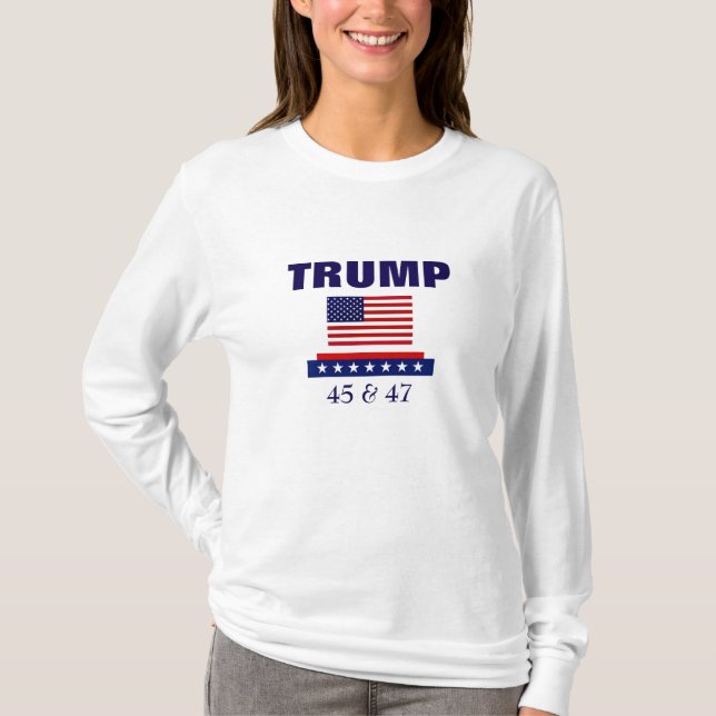 CAMISETA PRESIDENTE TRUMP 45 Y 47 (Anverso)