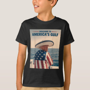 Camiseta Presidente Trump América Golfo México Sombrero Ame