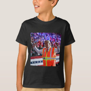 Camiseta Presidente Trump Camión de Basura Trabajador Chale