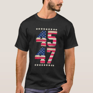 Camiseta Presidente Trump divertido QR 45 47 QR Trump baila