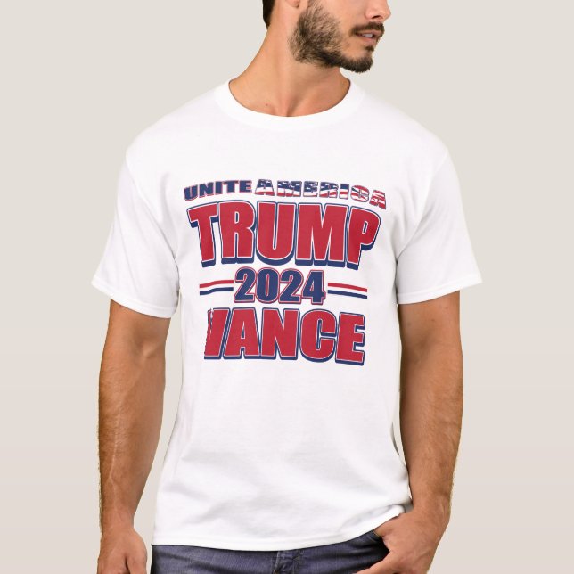 Camiseta Presidente Trump y JD Vance 2024 (Anverso)